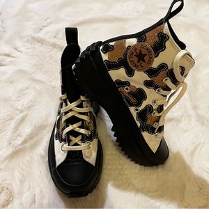 Converse Run Star Hike Glitter Leopard